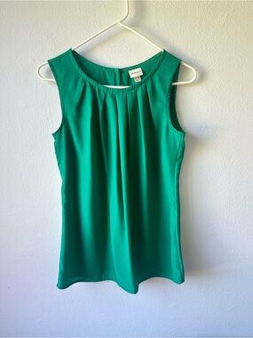 Merona Green Professional Sleeveless Blouse